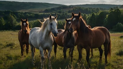 horse in the field