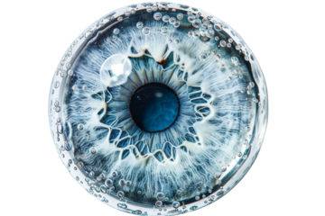 Clear Eye Drops Bottle Isolated on Transparent Background