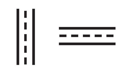 Road vector icon in outline, glyph, filled outline style. Three icon style variants in one pack.. Vector. EPS 10/AI