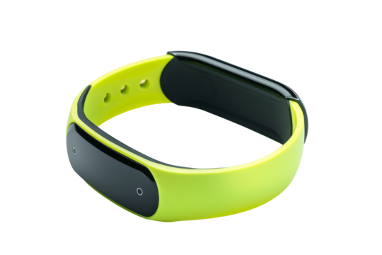 Modern Fitness Tracker Device Isolated on Transparent Background
