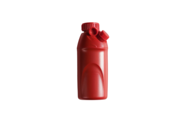 Inhaler with Spacer Attachment Isolated on Transparent Background