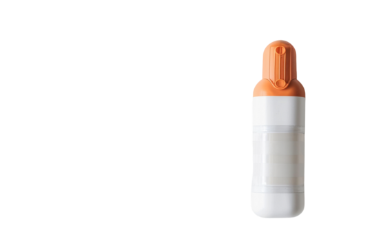 Medical Inhaler for Respiratory Conditions Isolated on Transparent Background