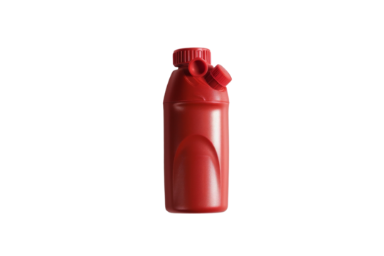 Inhaler with Spacer Attachment Isolated on Transparent Background