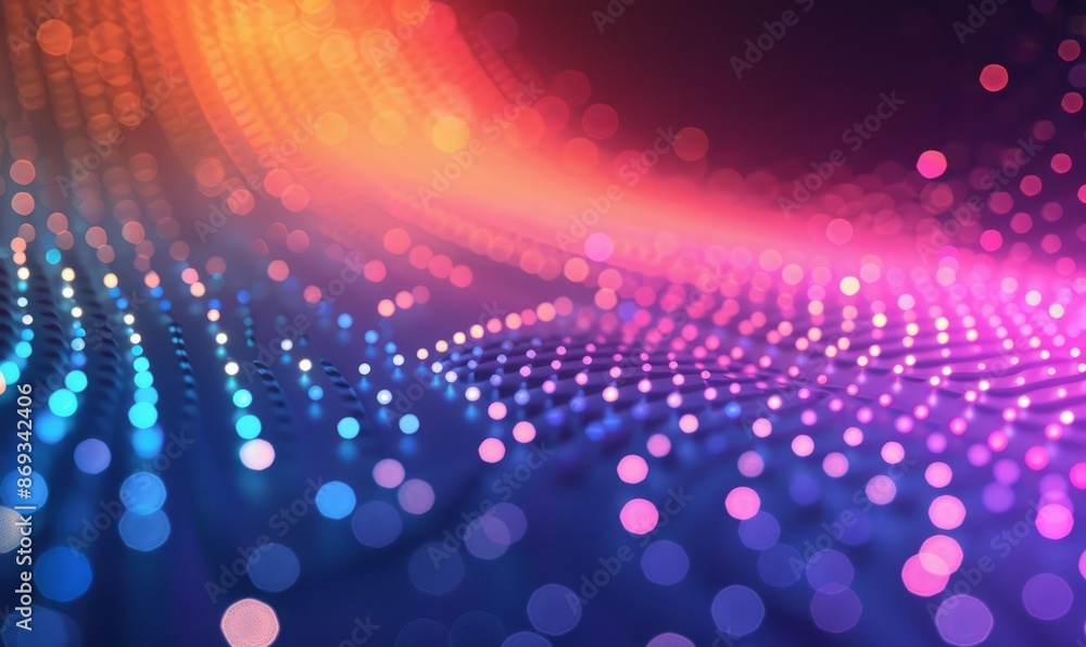 Poster minimalist gradient with dots pattern