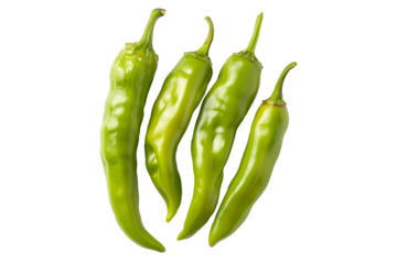 Fresno chili pepper isolated on a white background.