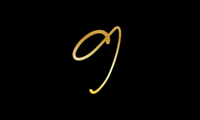  Number Gold Casual Modern Logo