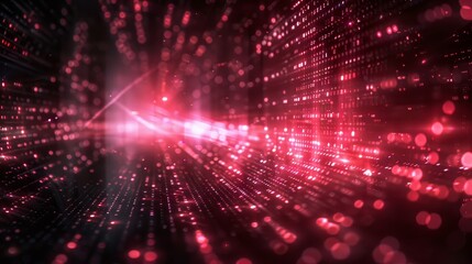 Fototapeta premium Crafting Digital Streams Binary Code in Tech Design