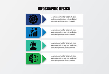 Infographic design template process diagram presentations Concept of business model successive steps. pastel graphic elements.