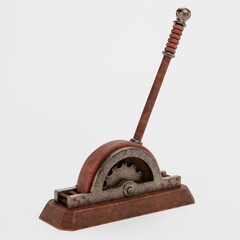 Realistic 3D Render of Lever