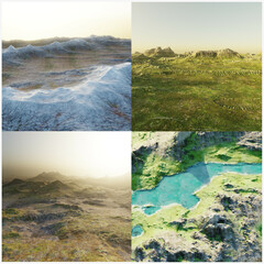 Realistic 3D Render of Landscapes