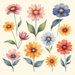 C:\Users\urmil\Creative Cloud Files\Stock Market Vector\Uploaded\Later Watercolor\Floral Collection Vintage Watercolor Illustration.jpg