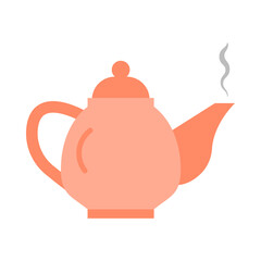Teapot flat icon