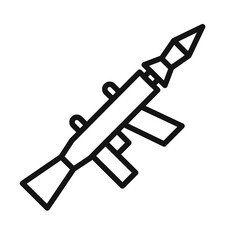 bazooka icon mark in filled style