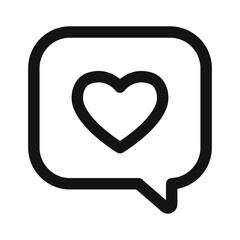 Comment icon mark in filled style