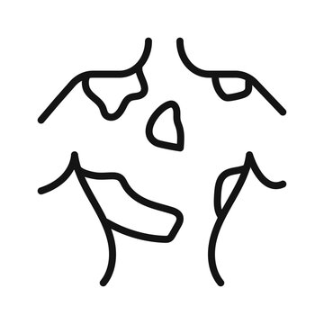 abstract body outline black lines clip art preview