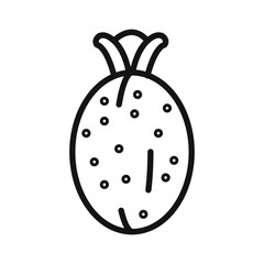 Feijoa icon mark in filled style