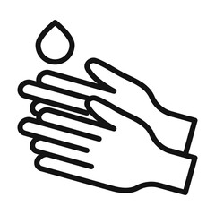 Obraz premium hand gel icon mark in filled style