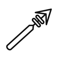 Fototapeta premium harpoon icon mark in filled style