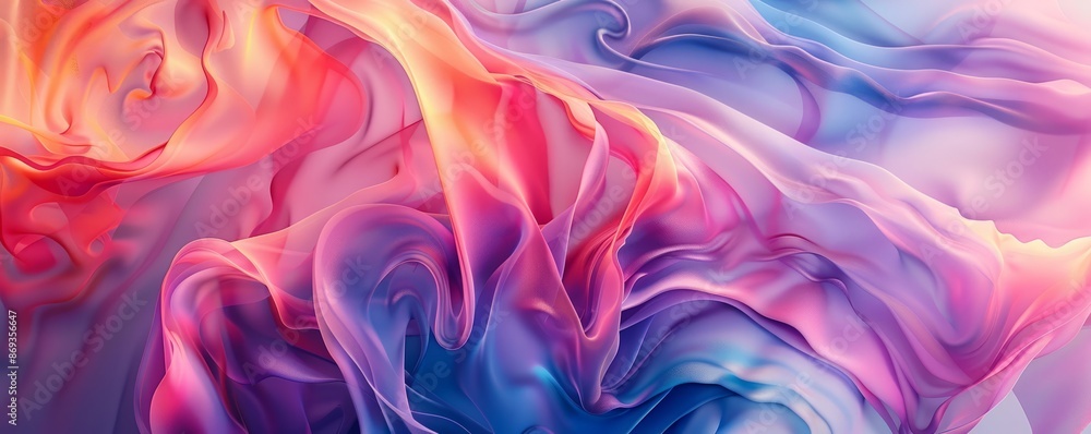 Poster Abstract forms with a gradient fill