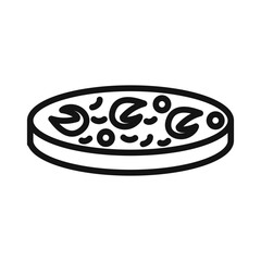 paella icon mark in filled style