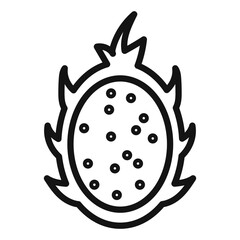 pitaya icon mark in filled style