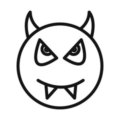 satan evil icon mark in filled style