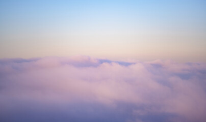 Gentle sunrise fog vanilla color.