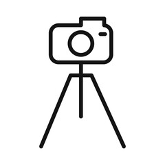 tripod icon mark in filled style