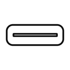 USB type c charger icon mark in filled style