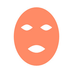 Face mask icon flat icon