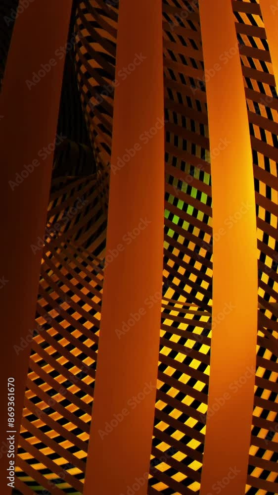 Poster 3d background with wavy curves of stripes. design. beautiful 3d curves of stripes in wavy flow of fa