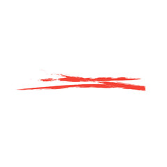 Red grunge underline