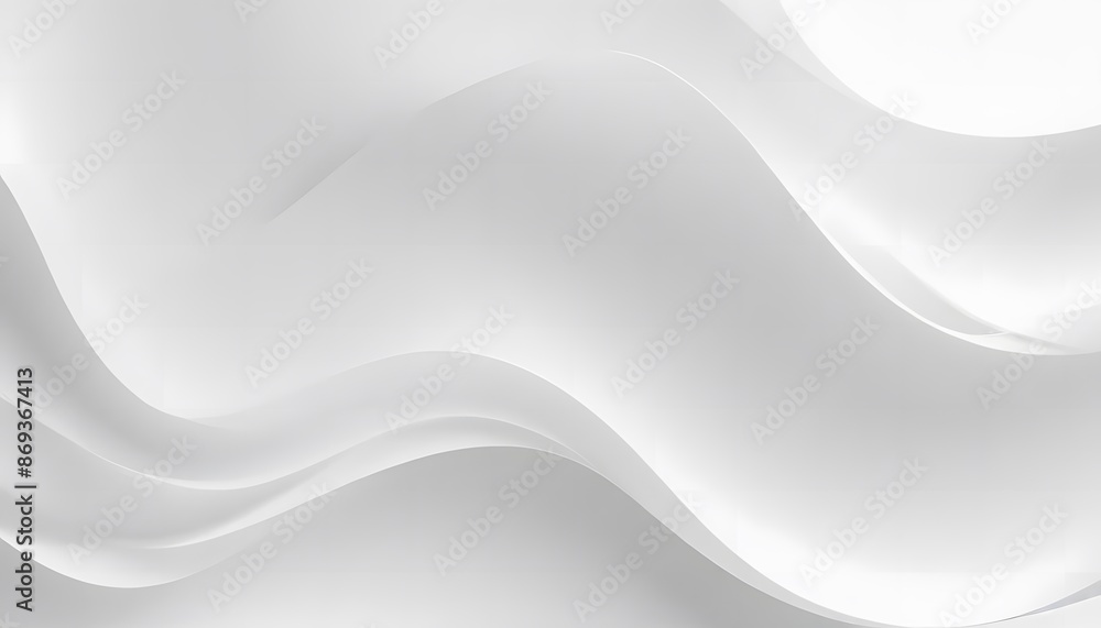 Poster abstract white paper wave background and abstract gradient and white wave curve lines banner backgro