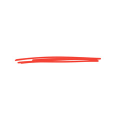 Red pencil stroke