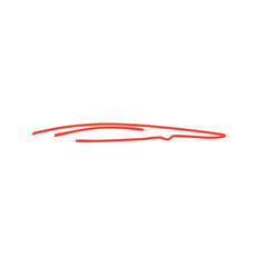 Red pencil stroke