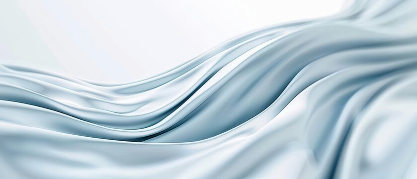 A serene background with smooth, flowing lines in a monochromatic color scheme with copy space