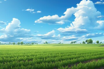 Field sky landscape outdoors.