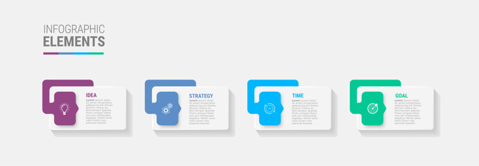 Steps infographic design