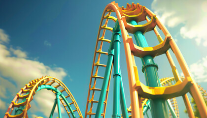 Borderline personality disorder is a rollercoaster ride: Picture a rollercoaster with unpredictable twists and turns, symbolizing the emotional instability and intensity of BPD