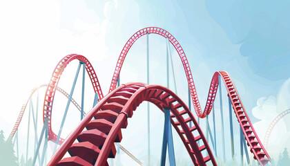 Borderline personality disorder is a rollercoaster ride: Picture a rollercoaster with unpredictable twists and turns, symbolizing the emotional instability and intensity of BPD