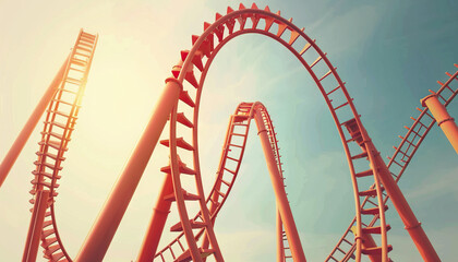 Borderline personality disorder is a rollercoaster ride: Picture a rollercoaster with unpredictable twists and turns, symbolizing the emotional instability and intensity of BPD