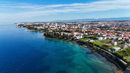 Zadar Croatia Aerial Drone view adriatic balkans