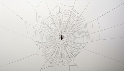 Spooky Spider Web Vector Illustration: Perfect for Halloween Day Decor"