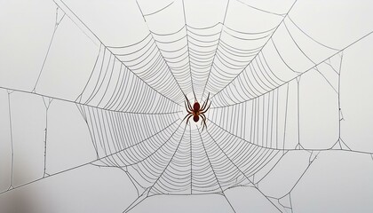 Obraz premium Spooky Spider Web Vector Illustration: Perfect for Halloween Day Decor