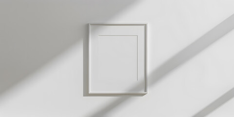 Mockup is an empty frame on the wall