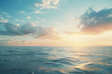 Naklejka premium Ocean sea backgrounds sunlight.