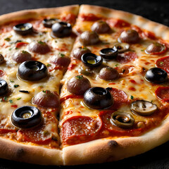 Fresh Tasty Juicy Italian Pizza