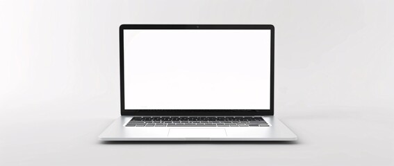 Laptop Display Mockup Isolated on White