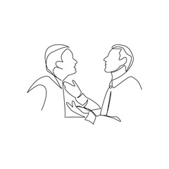 Coworkers vector illustration