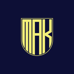 mak letter logo design
